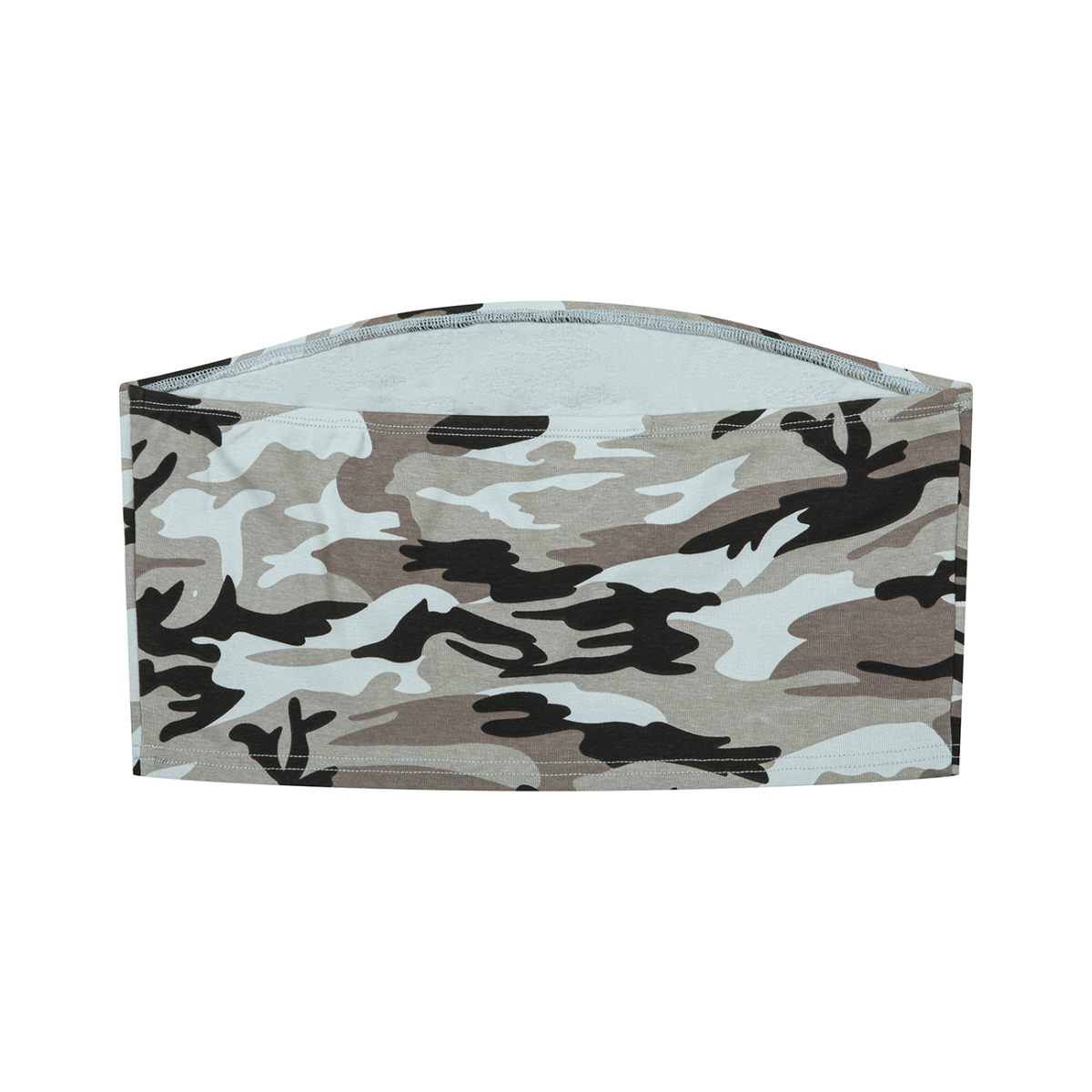 Velvet Eminence Camo Cropped Tube Top