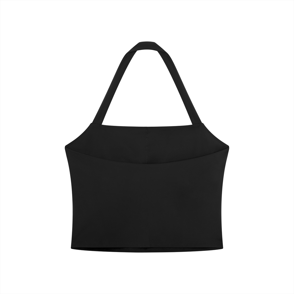 Velvet Eminence Halter Crop Sports Bra