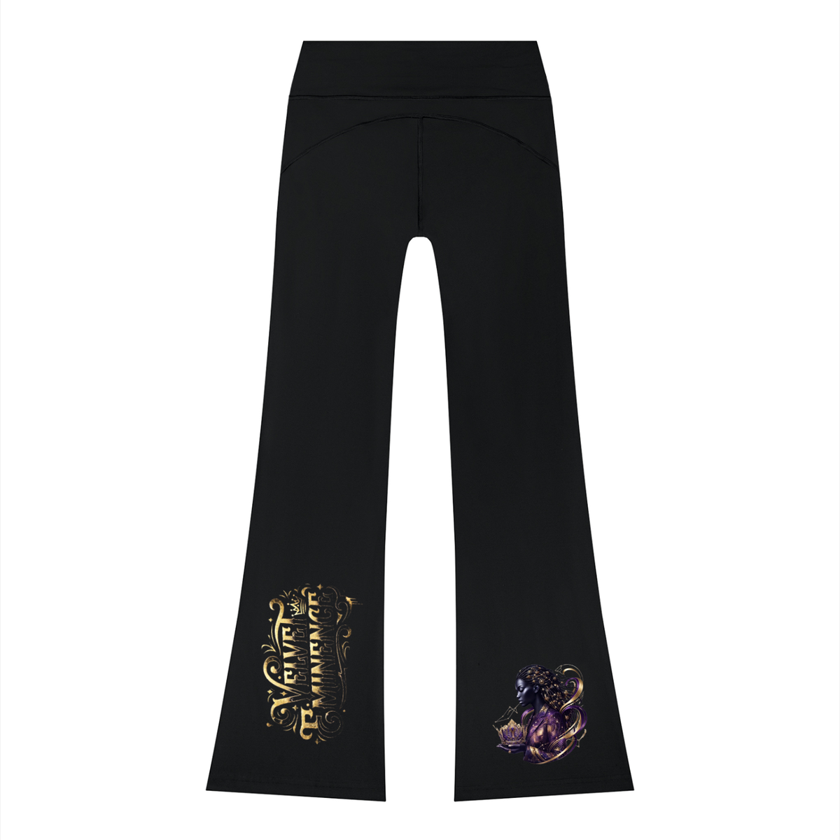 Velvet Eminence Flared Drawstring Yoga Pants