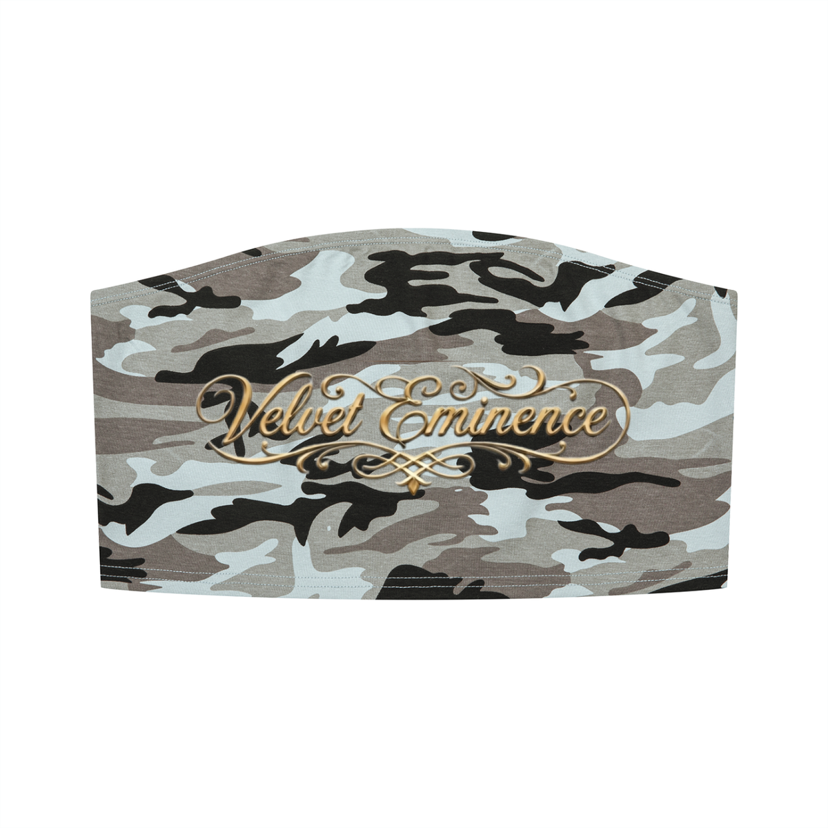 Velvet Eminence Camo Cropped Tube Top