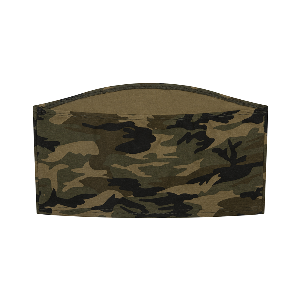 Velvet Eminence Camo Cropped Tube Top